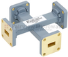 40 dB WR-34 Waveguide Crossguide Coupler with UG-1530/U Square Cover Flange from 22 GHz to 33 GHz in Copper Alloy - FMWCP1037 - Fairview Microwave Inc.