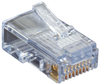 Cat5e EZ RJ45 Modular Plug Connector-Unshielded TAA 50-Pack - C5EEZUP-50PAK - Black Box