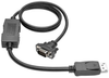 DisplayPort to Active VGA Cable, DisplayPort with Latches to HD15 Adapter (M/M), 3-ft. -- P581-003-VGA - Image