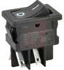 Switch, Rocker; DPST; 125/250 VAC; (STD) DPST, On-Off; Coin Silver; 10^9 Ohms - 70128638 - Allied Electronics, Inc.