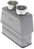 Standard, Rectangular Hood, size 66.16, 2 Pegs, 2 Top PG16 cable entries - CZAV-25L216 - Mencom Corporation