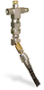 (Formerly B1049-1X00), Angled Valve Brush, 1/4” Round Nylon, 1/8” Female NPT Inlet - B1049-NR1BHW - Oil-Rite Corp.