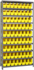 Open Shelving, 10Shelves, 72Bins, Yellow; Shelving Unit Type Quantum Storage - 44AC8834 - Newark, An Avnet Company