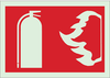 Glow-In-The-Dark Fire & Exit Sign - 91020 - Brady Corporation