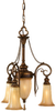 Light Mini Duo Chandelier - F2543/3FSV - Murray Feiss Lighting