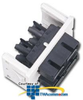 Siemon Flat Fiber Adapter CT Coupler with 2 Duplex ST to.. - CT-AC-4-02 - TelephoneStuff.com