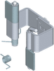 Concealed stainless hinge -- 1046-U5 - Image