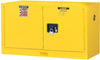 Justrite Sure-Grip EX 17 gal Yellow Hazardous Material Storage Cabinet - 43 in Width - 24 in Height - 697841-11281 - 697841-11281 - R. S. Hughes Company, Inc.