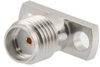 SMA Female (Jack) Connector Field Replaceable 2 Hole Flange (Panel Mount) 0.036 inch Pin, .355 inch Hole Spacing with Metal Contact Ring - FMCN1627 - Fairview Microwave Inc.