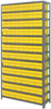 Open Shelving, 13Shelves, 90Bins, Yellow; Shelving Unit Type Quantum Storage - 44AC9026 - Newark, An Avnet Company