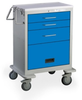 3 Drawer with Flip Panel Short Anesthesia Cart -- USGKU-436P-ELB - Image