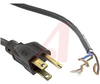 Power Cord; 10 A; SVT; 9 ft. 10 in.; 0.246 in. (Outer); 1250 W; 125 V; Black - 70116032 - Allied Electronics, Inc.