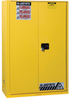 Justrite Sure-Grip EX 90 gal Yellow Hazardous Material Storage Cabinet - 43 in Width - 65 in Height - Floor Standing - 697841-13151 - 697841-13151 - R. S. Hughes Company, Inc.