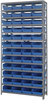 Open Shelving, 13Shelves, 48Bins, Blue; Shelving Unit Type Quantum Storage - 44AC8973 - Newark, An Avnet Company