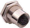 Sensor Conn, M12, Rcpt, 12Pos, Panel; Product Range Norcomp - 32AK3500 - Newark, An Avnet Company