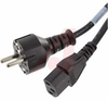 Cord, Power 10 A 2 m Black/Black Plug 31 mm - 70116078 - Allied Electronics, Inc.