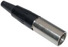 Switchcraft 3 pin mini-XLR (m) cable mount connector. - CA-TA3M - Visual Sound, Inc.