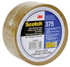 3M Scotch 375 Tan Standard Box Sealing Tape - 48 mm Width x 50 m Length - 3.1 mil Thick - 68762 - 051115-68762 - R. S. Hughes Company, Inc.