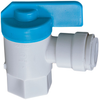 Quick-Connect Female Angle Valve - Polypropylene -- 1053B - Image