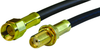Coaxial Cable Assy, Rg-58, 6In, Black; Connector Type A Amphenol Rf - 14R7801 - Newark, An Avnet Company