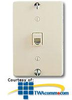 Leviton Type 630A Screw Terminal Wall Jack with Plastic.. - 40257-I - TelephoneStuff.com