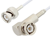 BNC Male to BNC Male Right Angle Cable 60 Inch Length Using RG188 Coax - PE3C3377-60 - Pasternack