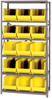 Open Shelving, 6Shelves, 15Bins, Yellow; Shelving Unit Type Quantum Storage - 44AC6715 - Newark, An Avnet Company