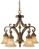F2397/5WAL Mid. Chandeliers-Glass Down - 405053 - Capital Lighting, Inc.