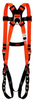 3M Feather 1050FE Orange Universal Vest-Style Body Harness - Polyester Webbing - 078371-63373 - 078371-63373 - R. S. Hughes Company, Inc.
