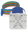 SP4T Latching 0.03 dB Low Insertion Loss Repeatability DC to 20 GHz Terminated Relay Switch, Indicators, Self Cut Off, TTL, 70W, 24V, SMA -- FMSW6341 - Image