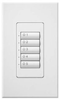 Lighting Control Wallstation - SS-5BI-GWH-E00 - Lutron Electronics Co., Inc.