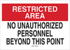 Admittance Sign - 84183 - Brady Corporation