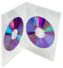 2 disc slimline dvd case - 7mm clear -- 3877 - Image