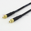 MMCX Plug to MMCX Plug Cable RG174 Coax in 72 Inch - FMC0909174-72 - Fairview Microwave Inc.
