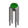 Horizontal Screw Terminal w/Green Screw-Assembled - 7699-6 - Keystone Electronics Corp.