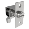 Compression Latch, Self-Adjusting, Medium Size, Tool Locking, Slotted Flush Head, 0.8-6.4mm Panel, 19.1-28.6mm Grip, Steel, Zinc Plated, Bright Chromate - 44-1-18-0 - Southco