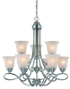 25029-SN Mid. Chandeliers-Glass Up - 408018 - Capital Lighting, Inc.