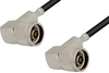 N Male Right Angle to N Male Right Angle Cable 48 Inch Length Using PE-C195 Coax - PE36910-48 - Pasternack