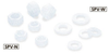 Plastic Screws - Hex Nuts / Washers - PVDF -- SPV-M10-N - Image