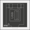 AT-KS-AK Adapter Grommets- Based on KT Large, for Keystone Couplers, with Protection Cover / IP54 - 39977 - icotek Corp