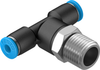 Push-in T-fitting - QST-1/4-4 - Festo Corporation