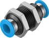 Push-in bulkhead connector - QSS-8 - Festo Corporation