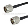 N Male (Plug) to N Male (Plug) Cable LMR-240-UF Coax Up To 4 GHz, 1.35 VSWR in 24 Inch - FMCA1214-24 - Fairview Microwave Inc.