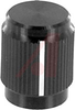 Knob; Black; 0.5 in.; RoHS Compliant, ELV Compliant - 70156274 - Allied Electronics, Inc.