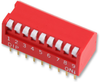 Dip Switch, 9Pos, Spst-No, Piano Key Rohs Compliant Multicomp Pro - 57AC7054 - Newark, An Avnet Company