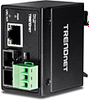 Hardened Industrial 100Base-FX Multi-Mode SC Fiber Converter (2 km, 1.2 mi.) -- TI-F10SC  (Version v1.0R) - Image