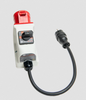 Three-phase socket adapter 32 A for PAT (4P, switchable) -- WAADAPAT32CPR