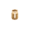 E-Z Press™ Threaded Insert for Plastic - Flush - Brass - 8-32 -- 240-008-BR