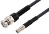 BNC Male to SMB Plug Cable 24 Inch Length Using LMR-195-FR Coax with HeatShrink - PE3W07599/HS-24 - Pasternack