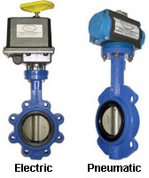 Electric and Pneumatic Butterfly Valves image
